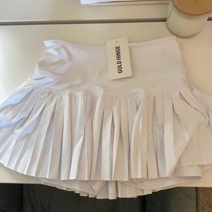 Women’s white gold hinge skirt XS